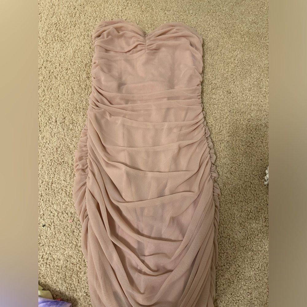 Strapless Blush Dress